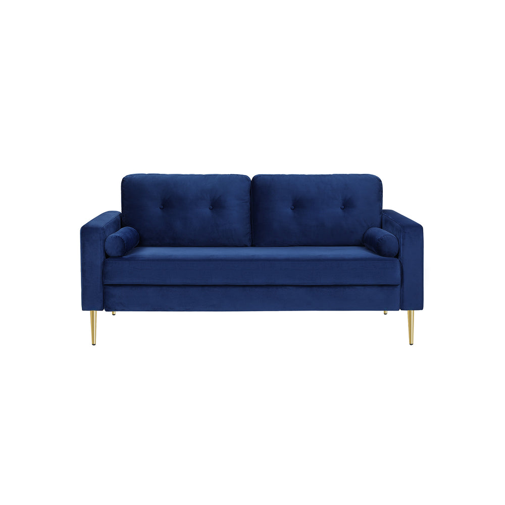 Sofa 3-osobowa VASAGLE niebieska 181 x 82 x 86 cm | DOM SONGMICS